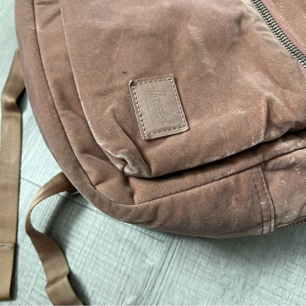 HERSCHEL Supply Co. Grove Velvet Backpack Dusty Pink